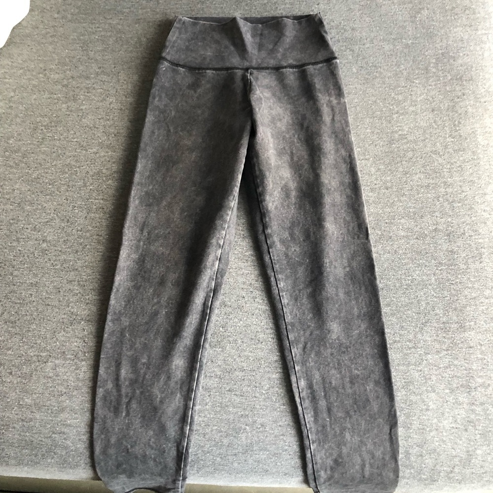 gray ae acid wash leggings